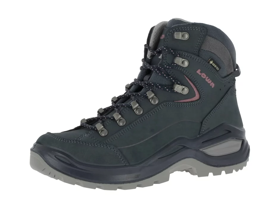 Lowa Renegade Evo GTX Mid Ws Wanderschuhe stahlblau altrosa-0000.webp