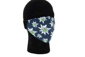 Stoffmaske Edelweiss blau