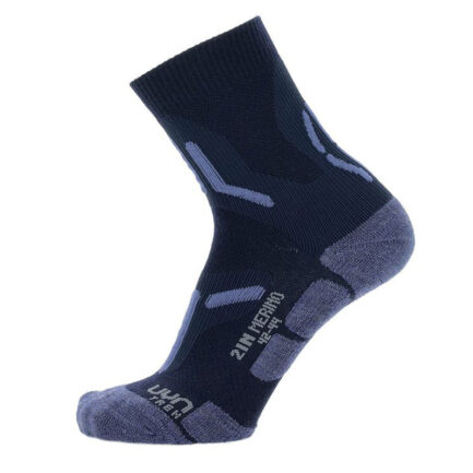 UYN Trekking 2IN Merino Man navy Anti-Blasen Wandersocken