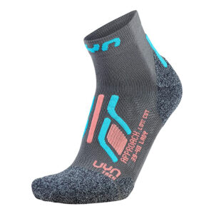 UYN Trekking Approach Low Cut Lady grau/türkis Wandersocken