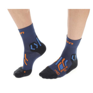 UYN Trekking Approach Mid Man blue/orange Wandersocken