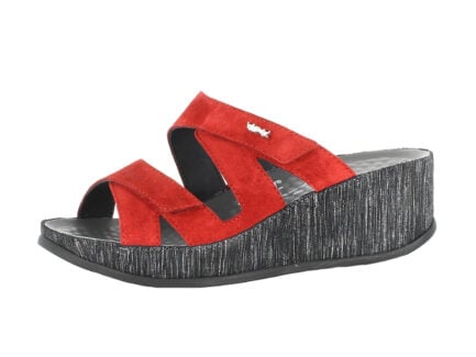 Vital 77002-48-43 Velour rot Pantoletten
