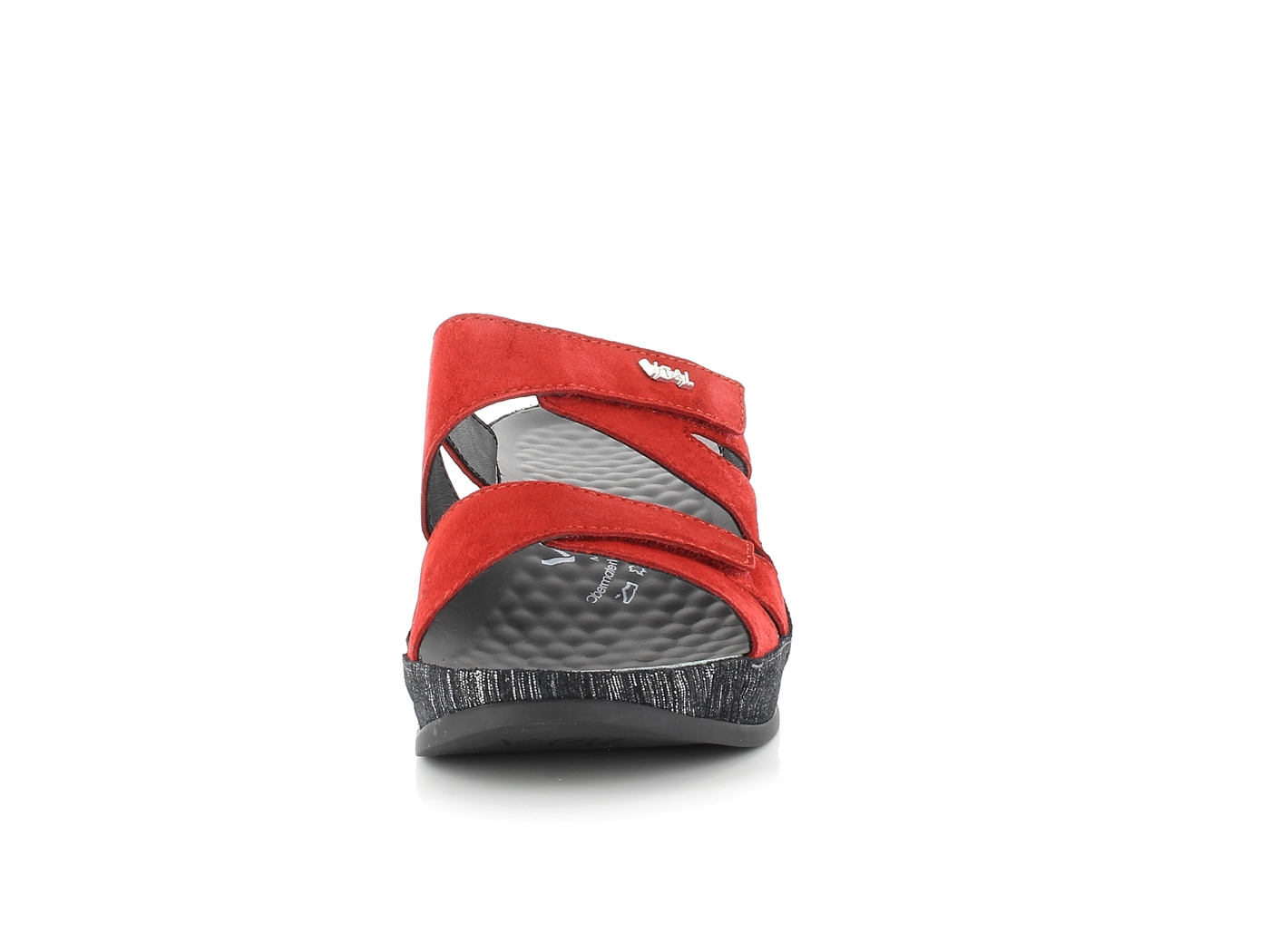 Vital 77002-48-43 Velour rot Pantoletten – Bild 4