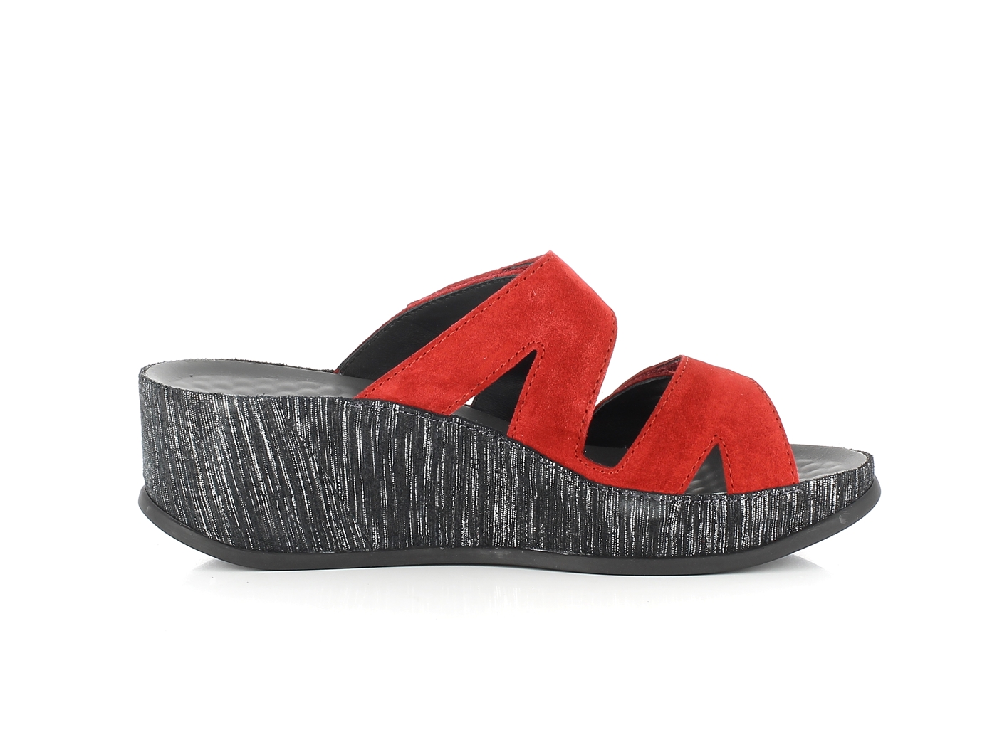 Vital 77002-48-43 Velour rot Pantoletten – Bild 6